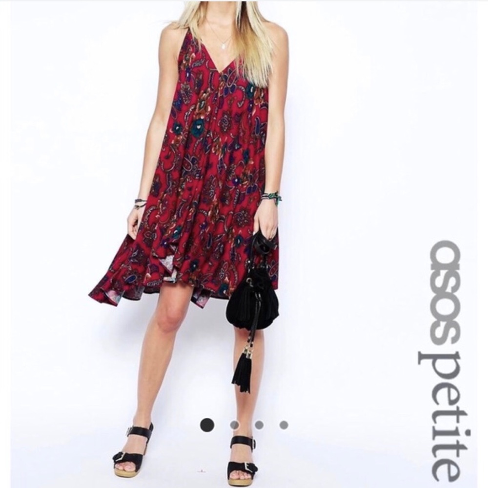 NWOT ASOS printed paisley halter dress